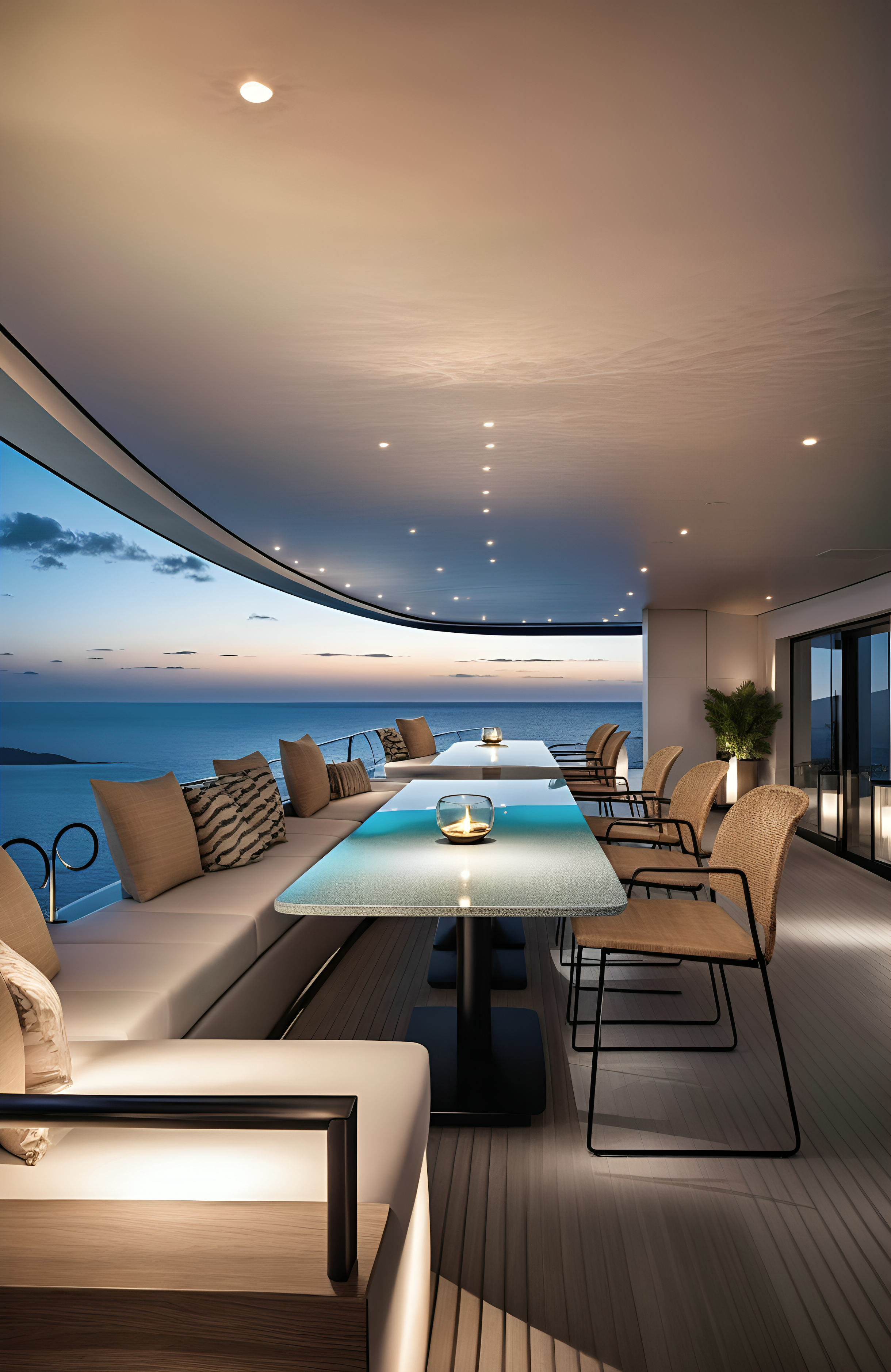 Yacht Dining Area