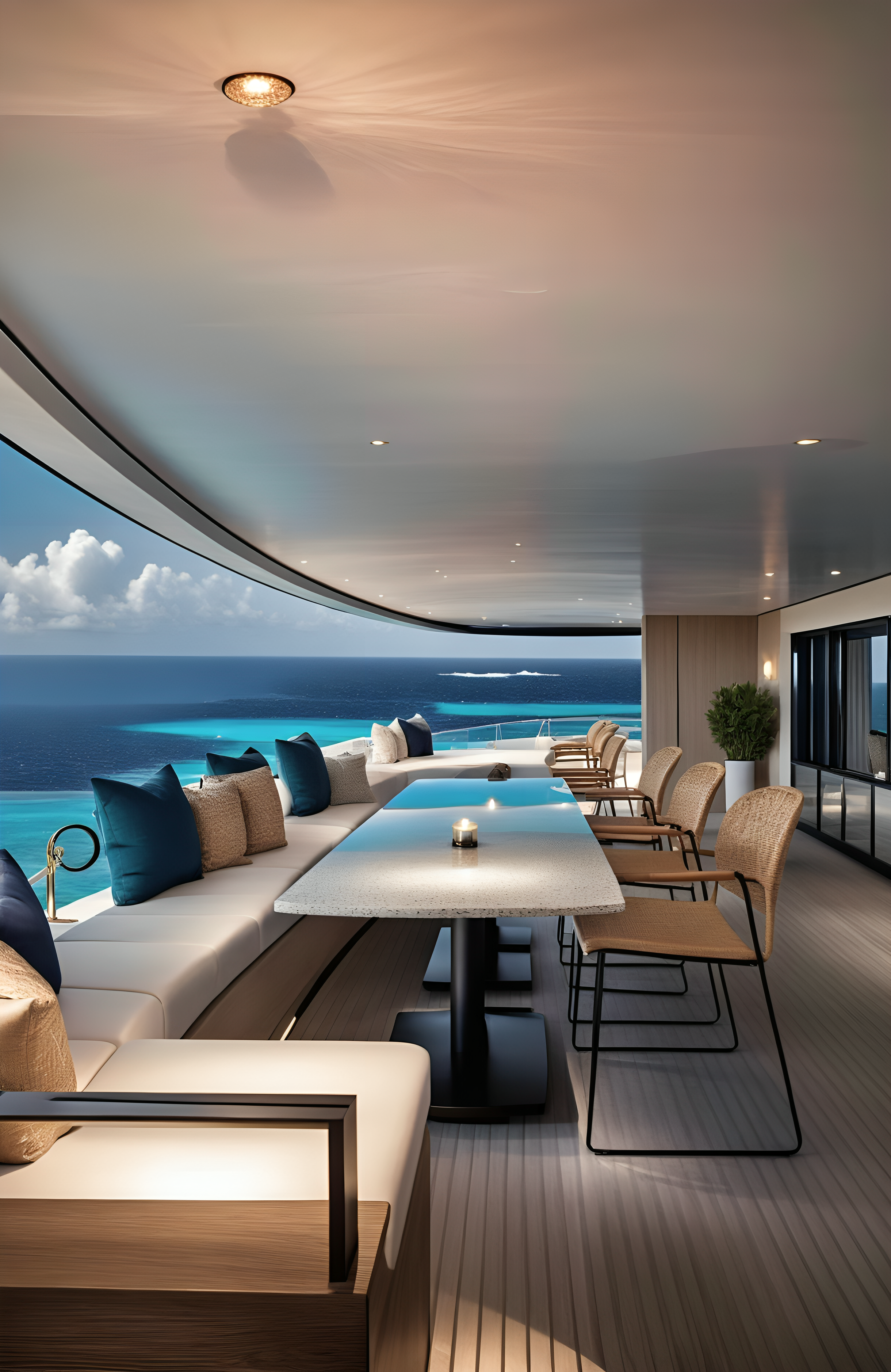 Yacht Dining Area